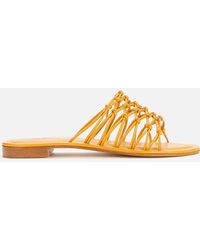 Mansur Gavriel - Mignon Leather Slide Sandals - Lyst