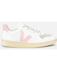 Veja - V-10 Faux Leather Sneakers - Lyst