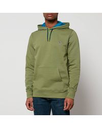PS by Paul Smith - Zebra Logo-Embroidered Organic Cotton-Jersey Hoodie - Lyst