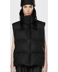 Rains - Quilted Padded Matte-Shell Vest - Lyst