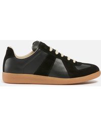 Maison Margiela - Suede And Leather Replica Trainers - Lyst