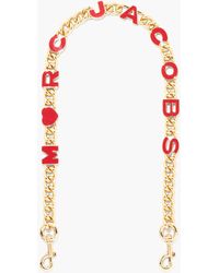 Marc Jacobs The Heart Chain Shoulder Strap - Red