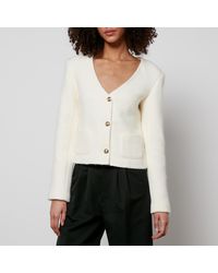 Anine Bing - Anitta Cropped Knitted Jacket - Lyst