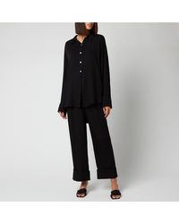 Sleeper Sizeless Viscose Pyjama Set - Black
