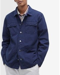 Barbour - Grindle Cargo Relaxed Overshirt - Lyst