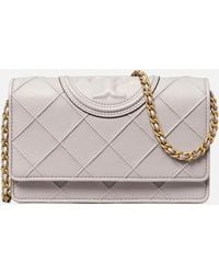 Tory Burch - Fleming Leather Wallet Bag - Lyst