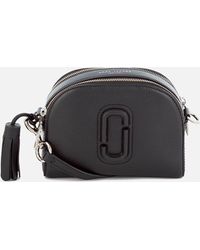 Marc Jacobs Shutter Leather Shoulder Cross Body Bag - Black