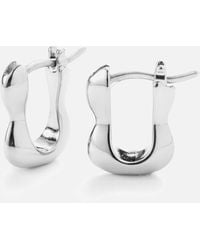 Jenny Bird - Squiggle Silver-plated Huggie Earrings - Lyst
