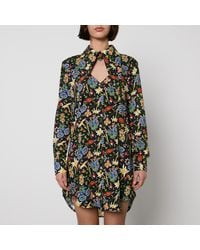 Vivienne Westwood - Heart Floral-Print Cotton-Poplin Shirt Dress - Lyst