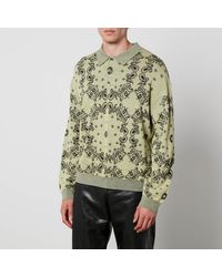 Nanushka - Ziast Jacquard-Knit Wool Polo Shirt - Lyst