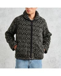 Wax London - Tate Jacquard Fleece Jacket - Lyst