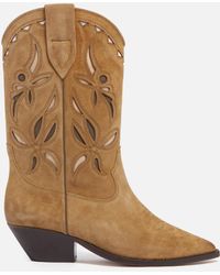 Isabel Marant - Duerto Suede Western Boots - Lyst