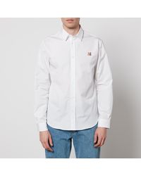 Maison Kitsuné - Fox Head Classic Cotton-Poplin Shirt - Lyst