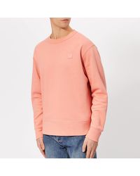 Acne Studios Fairview Face Sweatshirt - Pink