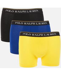 Polo Ralph Lauren 3-pack Classic Trunk Boxer Shorts - Blue