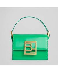 BY FAR Fran Semi Patent Leather Bag - Green