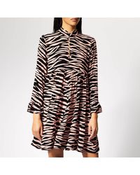 Ganni Lindale Crepe Dress Factory Sale 