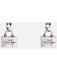 Marc Jacobs - Silver-plated Tote Bag Drop Earrings - Lyst