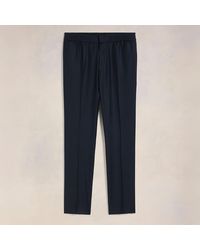 Ami Paris - Elasticated Waist Wool Trousers - Lyst