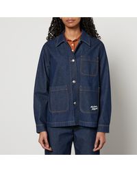 Maison Kitsuné - Workwear Front Patch Pockets Denim Jacket - Lyst