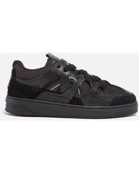 Represent - Bully Leather And Canvas Trainers - Lyst