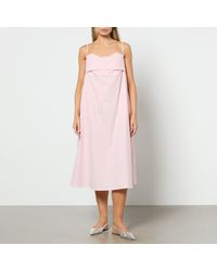 Toit Volant - Verona Gingham Cotton Midi Dress - Lyst