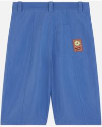Maison Kitsuné - Topstitch Cotton-Blend Bermuda Shorts - Lyst