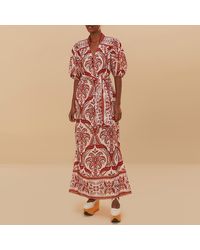 FARM Rio - Tropical Cameo Cotton Maxi Dress - Lyst