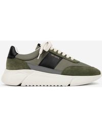 Axel Arigato - Genesis Vintage Runner Leather And Recycled Polyester Trainers - Lyst