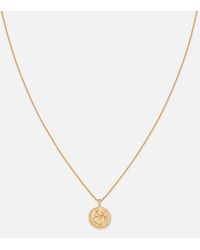 Astrid & Miyu - Sagittarius Zodiac 18-karat Gold-plated Sterling Silver Necklace - Lyst