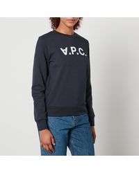 A.P.C. - A.P.C Viva Logo-Print Cotton-Jersey Sweatshirt - Lyst