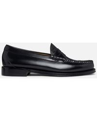 G.H. Bass & Co. - Larson Moc Croc-embossed Penny Leather Loafers - Lyst