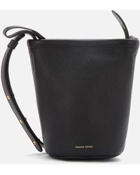 Mansur Gavriel Mini Zip Bucket Bag - Black