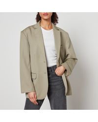 Anine Bing - Quinn Oversized Wool Blazer - Lyst