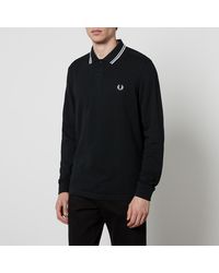 Fred Perry - Contrast-Tipped Cotton-Piqué Polo Shirt - Lyst