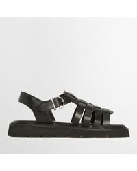 Barbour - Otterburn Leather Fisherman Sandals - Lyst