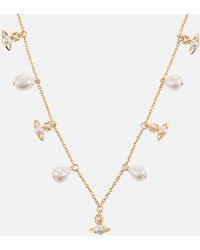 Vivienne Westwood - Emiliana Baroque Pearl Gold-tone Choker Necklace - Lyst