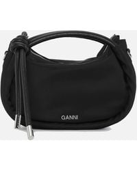 Ganni - Knot Recycled Nylon Mini Bag - Lyst
