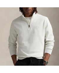 Polo Ralph Lauren - Performance Lightweight Cotton-Blend Quarter-Zip Jumper - Lyst