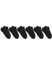 Polo Ralph Lauren - Six-pack Cotton-blend Ankle Socks - Lyst