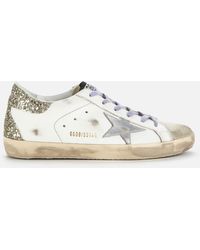 golden goose superstar w5 leather trainers
