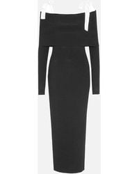 ROTATE BIRGER CHRISTENSEN - Off-The-Shoulder Knit Dress - Lyst