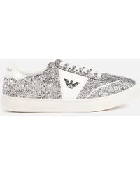 armani glitter trainers