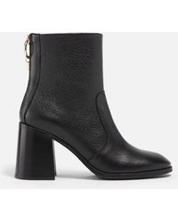 See By Chloé - Aryel Leather Heeled Boots - Lyst