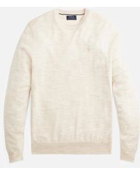 Polo Ralph Lauren Slim Fit Merino Wool Sweater - Natural