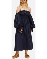 Sleeper - Cancan Linen Maxi Dress - Lyst