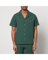 Percival - Cotton-Blend Seersucker Shirt - Lyst