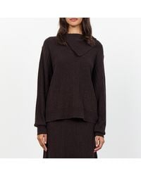 Levete Room - Leveté Room Rib-Knit Wool-Blend Jade Jumper - Lyst