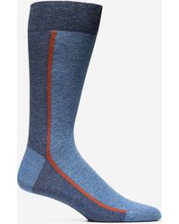 Cole Haan - Men's Stripe Colorblock Dress Crew Socks - Lyst