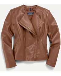 Cole Haan - Women's Asymmetrical Leather Jacket - Lyst
